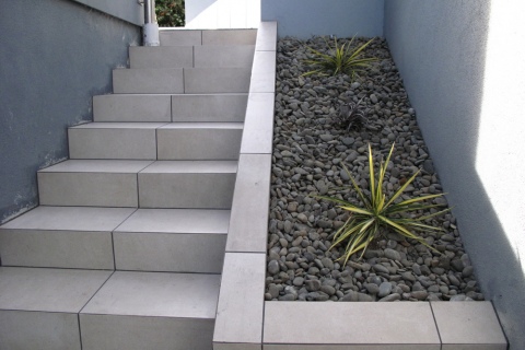 Tiled steps